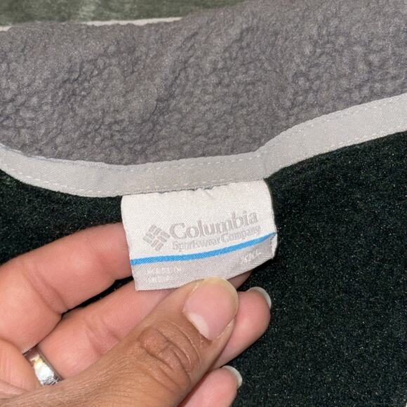 Columbia Michigan State Spartans Football Sweater Men's 2XL Green Quarter Zip - Picture 7 of 8